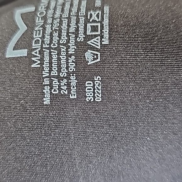 Maidenform One Fab Fit Everyday Full Coverage Raceback Black Bra 38DD - Picture 10 of 11